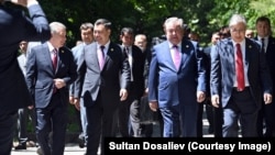 Встреча глав государств стран Центральной Азии в Чолпон-Ате, Кыргызстан. Июль 2022 года
