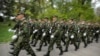 The ministry said the screen shots posted on social media were actually taken during a military parade in the city of Alba Iulia in 2022. (file photo)