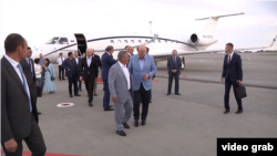Встреча абхазской делегации в аэропорту Казани
