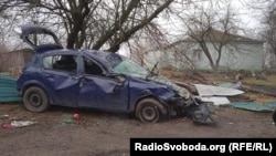 Автомобіль Олександра Паливоди, у якому російські військові утримували протягом ночі без води та їжі Андрія