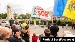 Protest al simpatizanților partidului Șor la Orhei