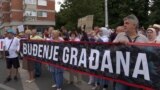 Citizens of BiH protesting in front of the Office of the High Representative