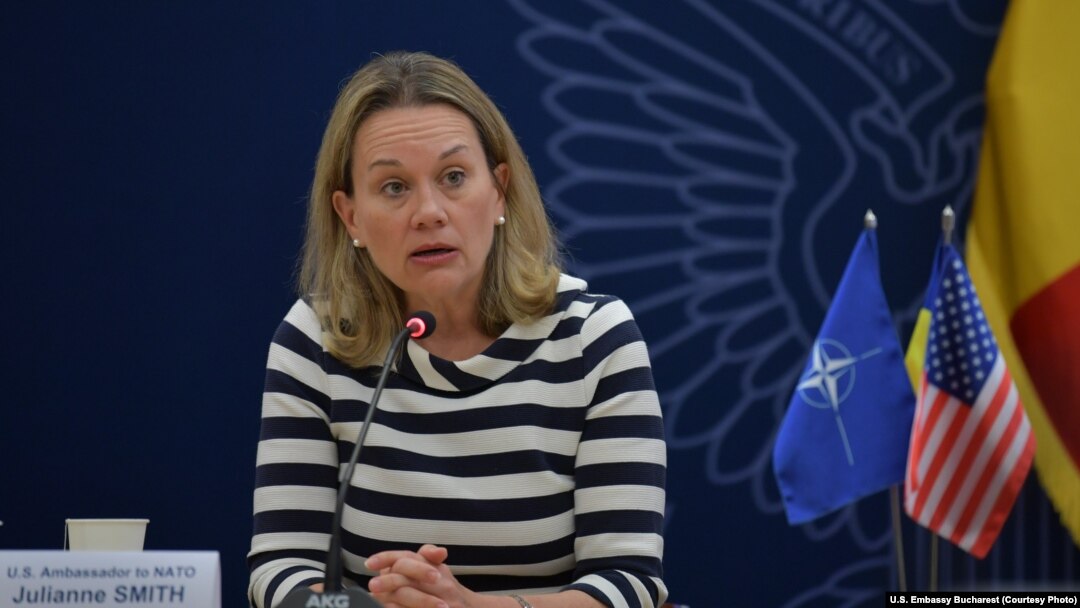Ambasadoarea SUA la NATO a avut o întâlnire cu presa din România, la București.