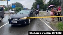 ავტოავარიის ადგილი კვარიათში. 2022 წლის 21 ივლისი
