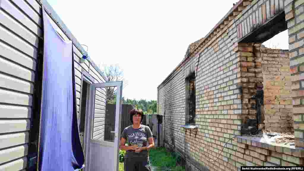 In addition to losing her home, Lyubov Topol lost her only son, a soldier in the Territorial Defense Forces. On the land next to her shelled-out former home, a humanitarian organization has given her a modular home and new hope for the future. &nbsp;