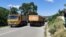 KOSOVO: Road blocks leading to border crossing with Serbia