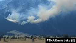 Šumski požar na planini Čvrsnici, opština Posušje, BiH, 22. jul 2022.