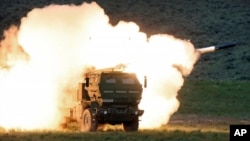 U.S.-made HIMARS during a training exercise.