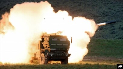 U.S.-made HIMARS during a training exercise.