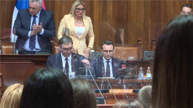 Vučić predstavio Skupštini Srbije izveštaj o dijalogu sa Kosovom