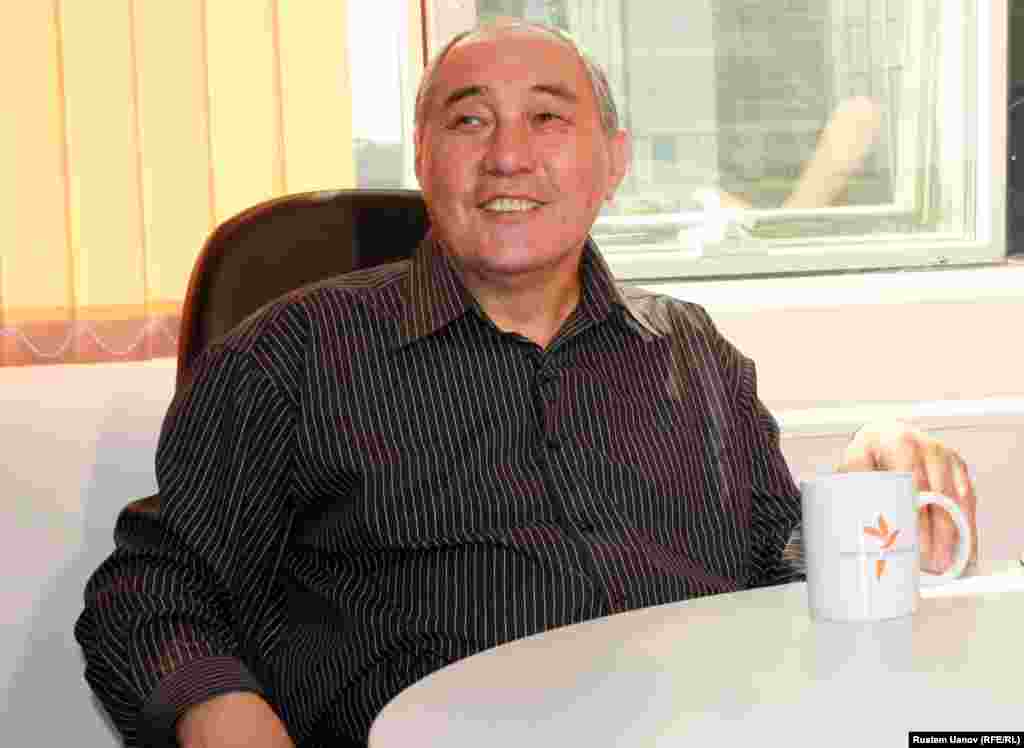 Куралбек Ордабаев, бывший футболистом, тренер, ныне спортивный менеджер. Алматы, 10 апреля 2013 года. 