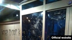 Офис помещения украинского телеканала «Интер» подвергся нападению неизвестных