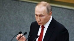 Vladimir Putin, în timpul discursului din Duma de Stat privind modificarea Constituției