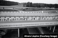 Учасники акції «Балтійський шлях», Латвія, 1989 рік