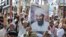 Pakistani supporters of the hard-line pro-Taliban party Jamiat Ulema-e Islam-Nazaryati shout anti-U.S. slogans during a protest in Quetta on May 2.