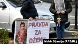 Protesti zbog smrti djvijčice Džene Gadžun 14.11.2022.