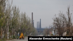 Завод "Азовсталь" в оккупированном Россией Мариуполе. Архивное фото