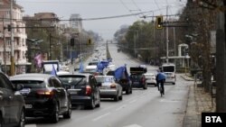 Протестно автошествие на КТ "Подкрепа" и КНСБ в София