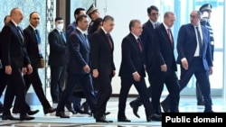 Түрк тилдүү мамлекеттердин уюмуна мүчө айрым өлкөлөрдүн президенттери.
