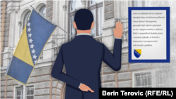 Bosna i Hercegovina, Sarajevo, Tekst zakletve koju polažu članovi Predsjedništva BiH tokom inauguracije. IZVOR: RFE/RL Graphics Berin Terović 