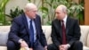 Главы Беларуси и России Александр Лукашенко и Владимир Путин беседуют на полях заседания Высшего Евразийского экономического совета Евразийского экономического союза (ЕАЭС) во Дворце Независимости в Астане. Казахстан, 29 мая 2026 года