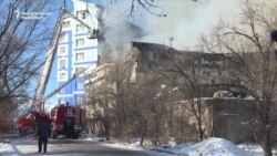 Fire Destroys Church In Bishkek