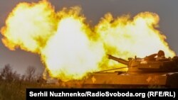 В Донецкой области продолжается война артиллерий. Украинские войска наносят огненное поражение с САУ 2С1 «Гвоздика», 14 августа 2022 года