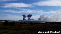 Взрывы на базе армии РФ в Саках, иллюстративное фото