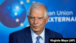 EU foreign policy chief Josep Borrell is chairing two days of talks in Prague among defense and foreign ministers from all 27 EU member states.