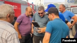 ԱԻ-ի նախարարը դեպքի վայրում, օգոստոսի 14, 2022թ., Երևան