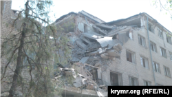 Разрушенное общежитие в Николаеве