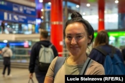 Olena Tilnova hopes to find work soon in Prague.