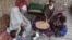 An Afghan family eats bread with tea for breakfast in Kandahar Province. (file photo)
