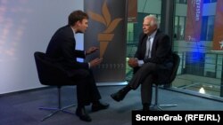 Josep Borrell, într-un interviu acordat Europei Libere, la Praga.