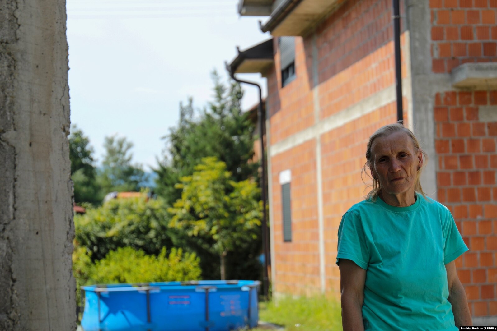 Fahrije Morina, e plagosur në fshatin Landovicë të Prizrenit.