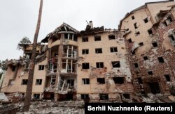 Localitatea Irpin după atacul Rusiei din 2 martie 2022.