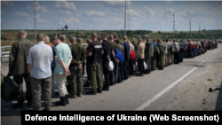 An exchange of prisoners of war between Ukraine and Russia on June 29.