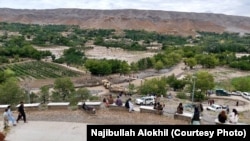 A view over the Khushi district of Logar Province following the flash floods.