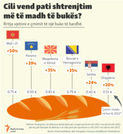 Cili vend pati shtrenjtim më të madh të bukës?