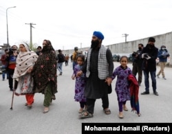 یک خانواده سیک که برای دیدار آشنایان خود به کابل آمده‌اند/ ۲۵ مارس ۲۰۲۰
