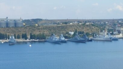 Щабът на Черноморския флот на Русия в окупирания украински полуостров