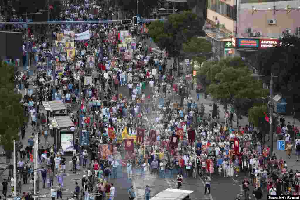 The UN office in Serbia said it was concerned about the announced ban, saying it would jeopardize &ldquo;the right to freedom of assembly as guaranteed by the Serbian Constitution.&rdquo;