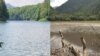 Before And After: A Shrinking Montenegrin Lake