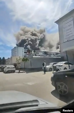 Момент удара по воронежскому Заводу полупроводниковых приборов, 22 июня 2026 года