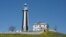 Маяк у Заозерному, що під Євпаторією. Його побудували в 1970 році, у висоту він сягає 52 метрів