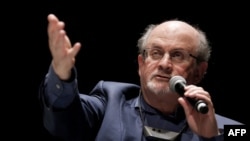 Salman Rushdie egy 2016-os felvételen a franciaországi Le Havre-ban