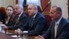 Премиерът Гълъб Донев, президентът Румен Радев и министърът на енергетиката Росен Христов.