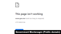 Struktura informative e qeverisë së Malit të Zi u sulmua nga hakerat duke e bërë të pamundur aksesin. Podgoricë, 26 gusht 2022.