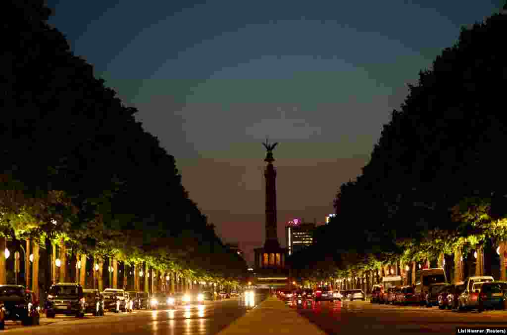 Berlin&#39;s Victory Column is among the monuments that have gone dark.&nbsp; On August 24, Germany approved drastic measures to cut back on energy use including limiting heating to 19 degrees Celsius (66 degrees Fahrenheit) inside public buildings and switching off aesthetic lighting on monuments. A ban on private heated swimming pools is also being considered.&nbsp;