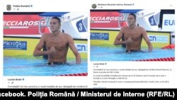 Nici Poliția Română, nici Ministerul de Interne nu l-au felicitat direct pe David Popovici, ci au redistribuit postarea ministrului de Interne, Lucian Bode, de pe pagina sa de politician.